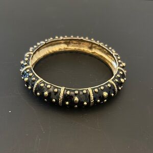 Black and Gold Lilly Pulitzer Women's Bangle Bracelet